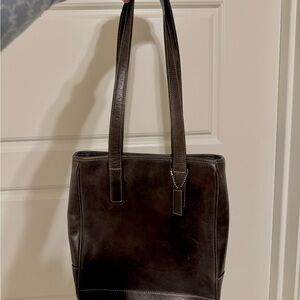 Coach Brown Leather Tote Bag Vintage